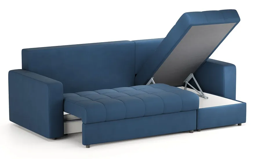 Диван угловой Тренто Leonardo 12 синий - 5 Диван угловой Тренто Leonardo 12 синий - 5